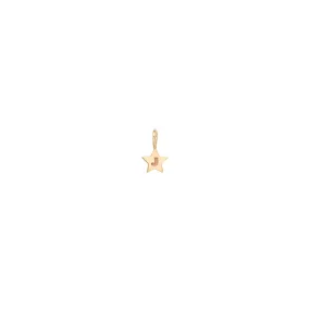 14k Initial Star Charm