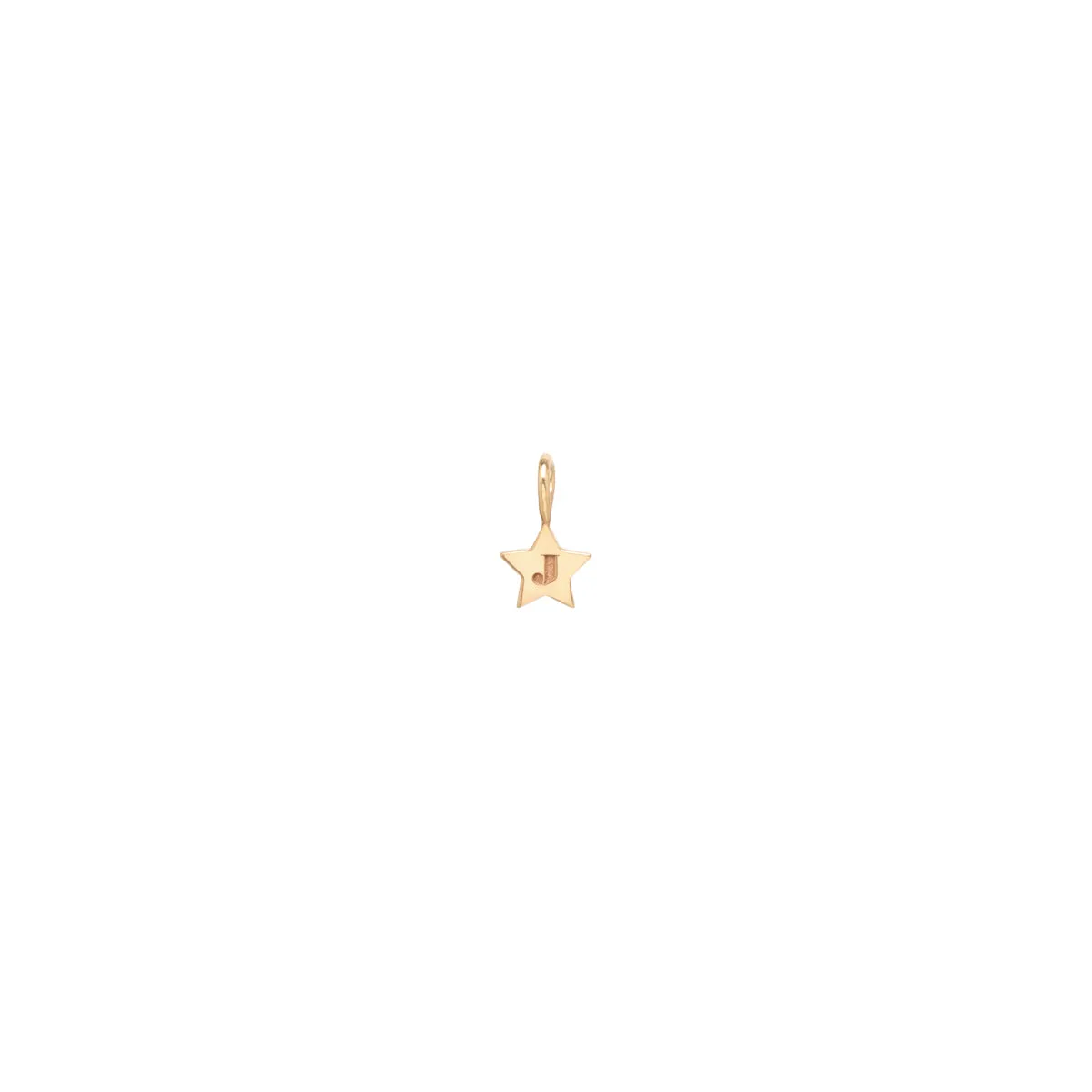 14k Initial Star Charm