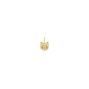 14k Single Midi Bitty Cat Charm