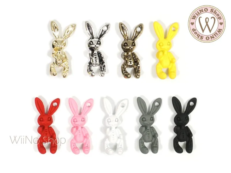 3D Bunny Nail Metal Charm - 2 pcs