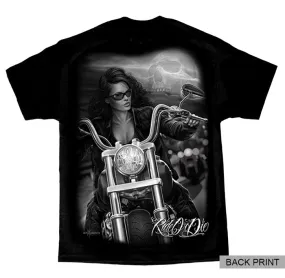 BACKPRINTED - ROD - Ladyrider Men's Tee