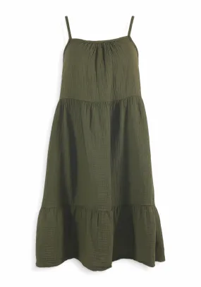 CAMI TIERED DRESS (TROOPS) - BOBI