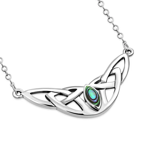 Celtic Knot Choker Necklace - w/ 4 Stone Options