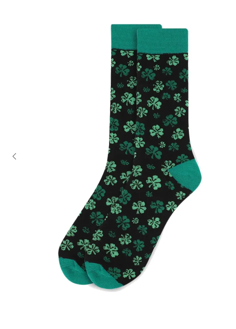 Clover ST. Patty's Day Mens Sock