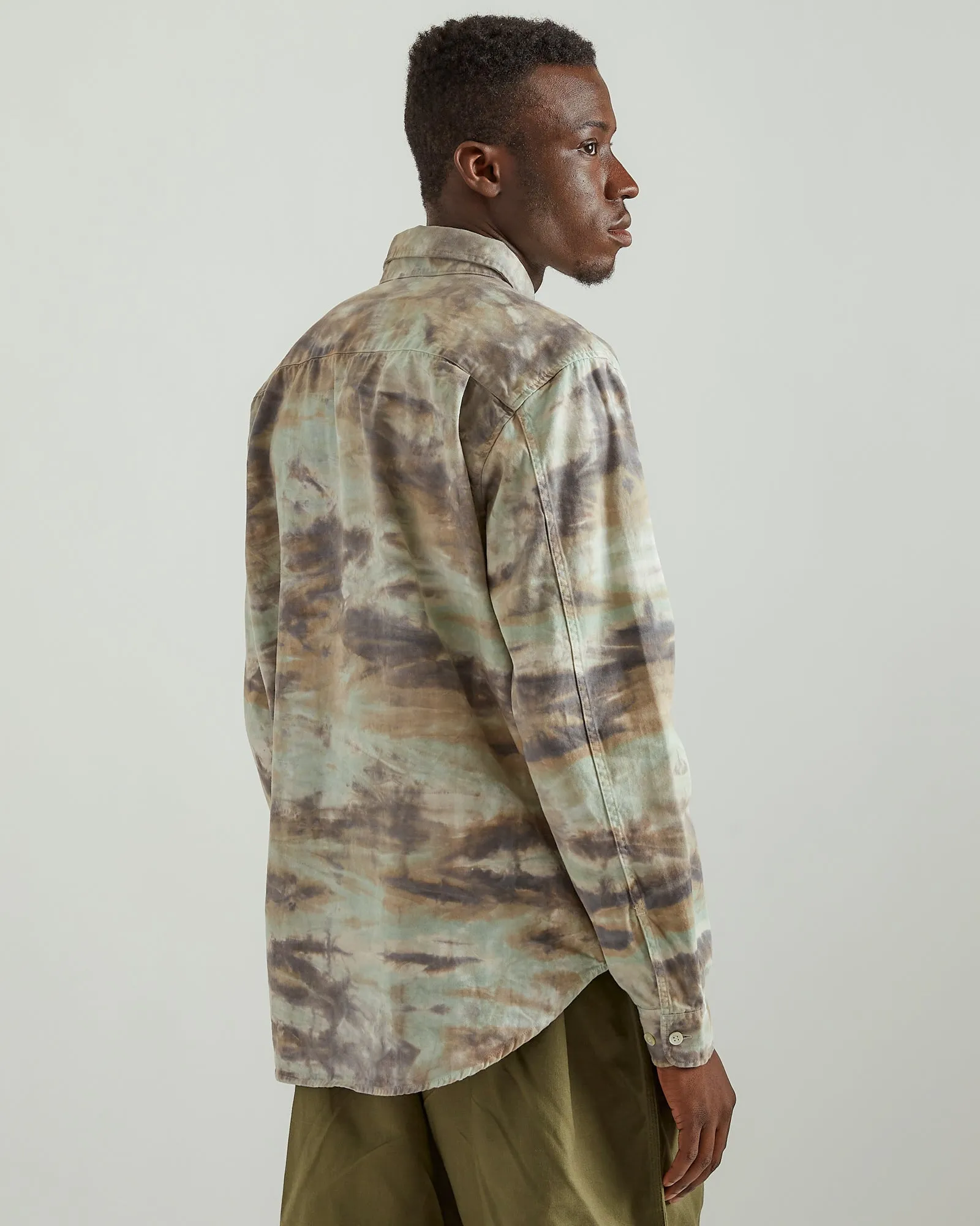 Corpus Button Down Shirt in Marin Camo