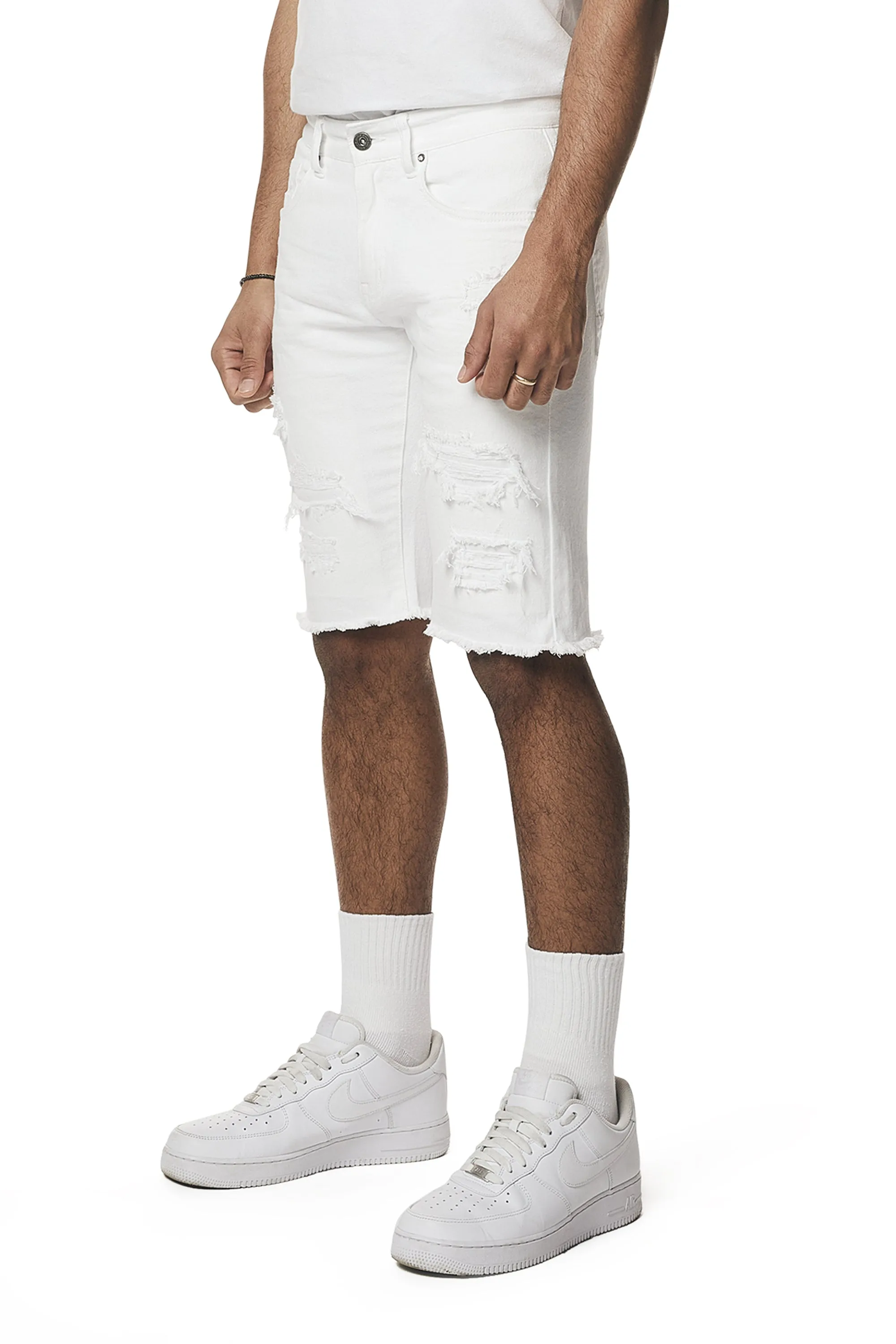 Essential Jean Shorts - White