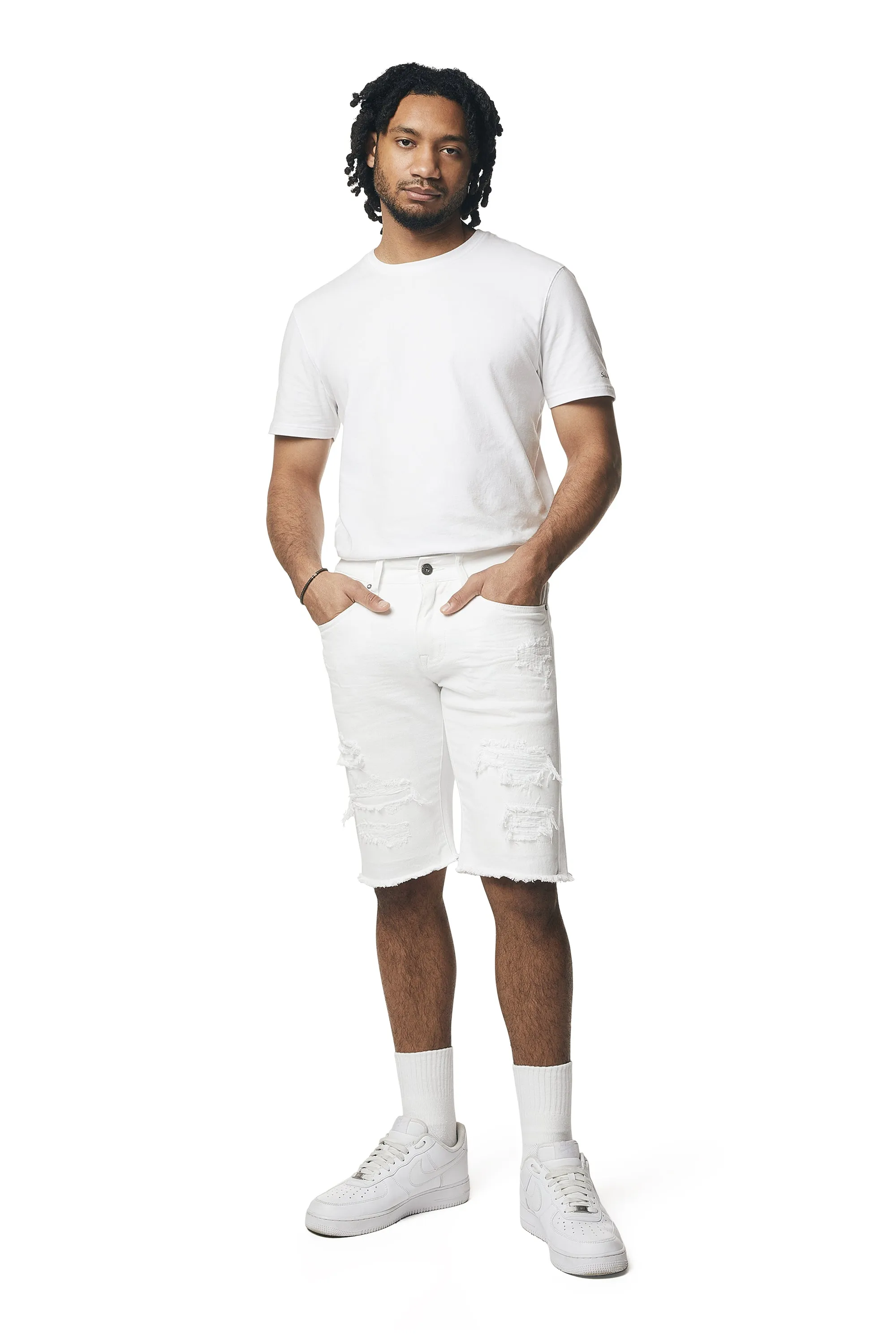 Essential Jean Shorts - White