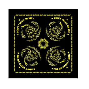 Gadsden Don't Tread On Me Bandana - Black / Yellow by Rothco