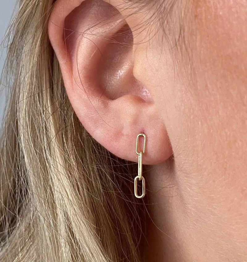 Hanging Paperclip Earrings