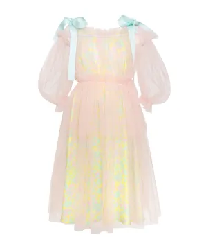 PAADE MODE RETURN TO NATURE Tulle Maxi Dress Anemone in Pink and Yellow