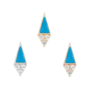 Spotlight - Turquoise   CZ - Threadless End