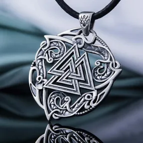 Valknut Amulet - Sterling Silver or Gold